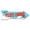 Signmission Pilots Lounge Arrow Decal Funny Home Decor 18in Wide D-A-999674 - alternate 1